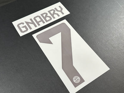 2024 2025 OFFICIAL BAYERN GNABRY 7 HOME DARK RED PLAYER SIZE NAMESET