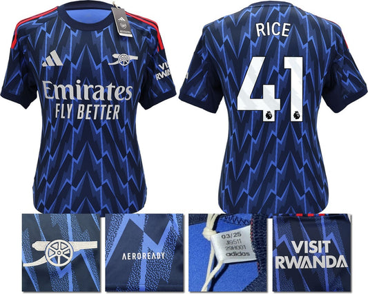 BNWT 2025/2026 ARSENAL F.C. ADIDAS AWAY SHIRT RICE 41
