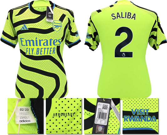 BNWT 2023 2024 ARSENAL F.C. ADIDAS AWAY SHIRT SALIBA 2