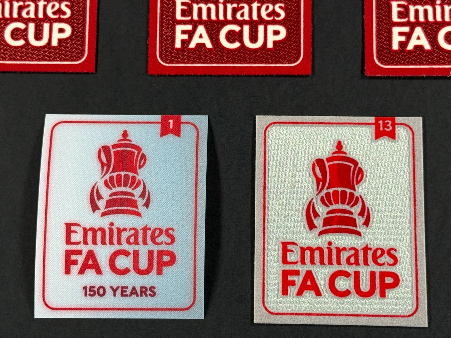 2024 2025 OFFICIAL PLAYER SIZE FA CUP SLEEVE PATCHES - SIZE: 85mm - 67mm