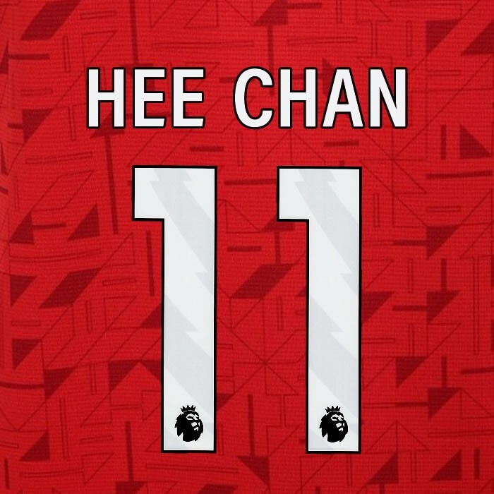 2023 2024 WOLVES AWAY HEE CHAN 11 OFFICIAL WHITE PLAYER SIZE NAMESET