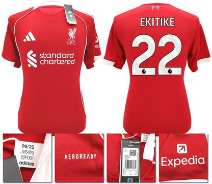BNWT 2025 2026 LIVERPOOL ADIDAS HOME SHIRT EKITIKE 22 MEN'S