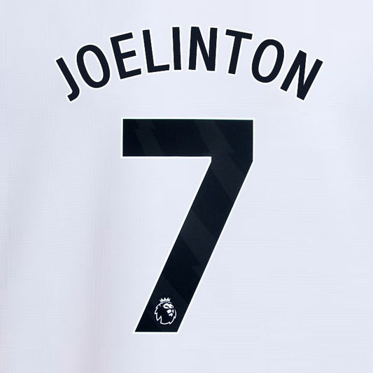 2024 2025 NEWCASTLE JOELINTON 7 OFFICIAL BLACK 3RD PLAYER SIZE NAME SET