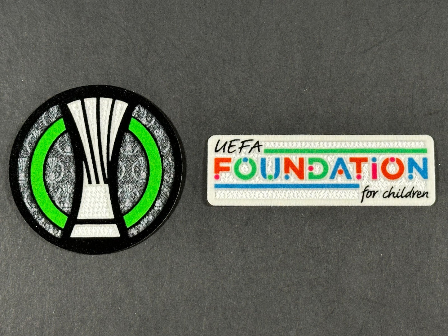 2024 2025 OFFICIAL UEFA CONFERENCE LEAGUE & FOUNDATION SLEEVE PATCH SET