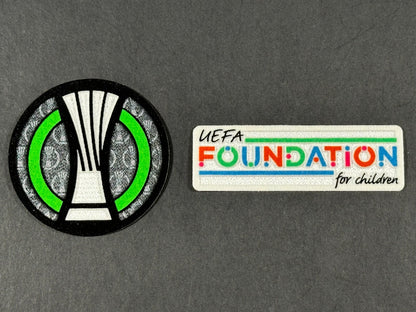 2024 2025 OFFICIAL UEFA CONFERENCE LEAGUE & FOUNDATION SLEEVE PATCH SET