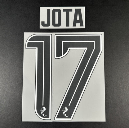 CELTIC 2023-2024 OFFICIAL SPORTING ID JOTA 17 HOME PLAYER SIZE NAME SET