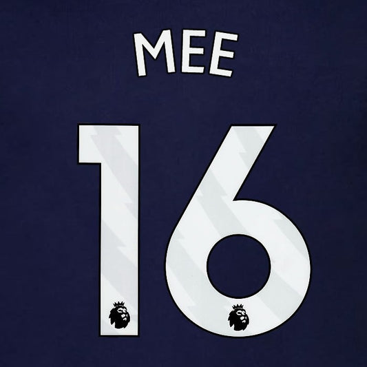 2023 2024 BRENTFORD MEE 16 OFFICIAL WHITE 3rd PLAYER SIZE NAMESET