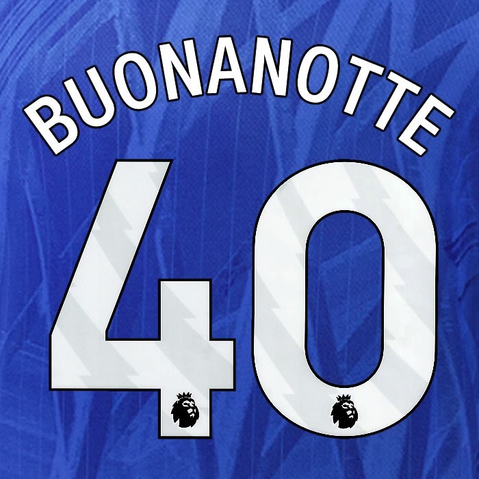 2025 2026 OFFICIAL CHELSEA BUONANOTTE 40 WHITE HOME PLAYER SIZE NAMESET