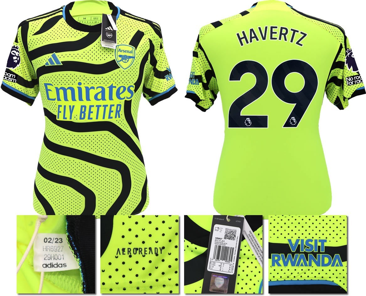BNWT 2023 2024 ARSENAL F.C. ADIDAS AWAY SHIRT HAVERTZ 29