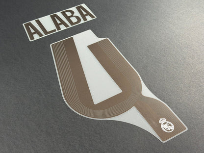 2025 2026 REAL MADRID ALABA 4 OFFICIAL HOME PLAYER SIZE NAME SET