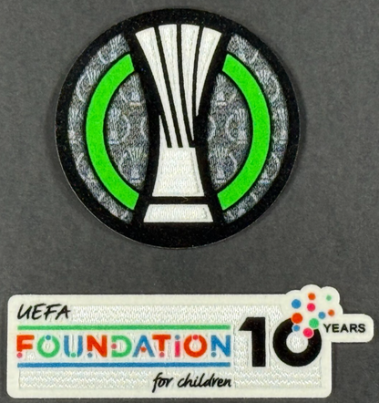 2025 OFFICIAL UEFA CONFERENCE LEAGUE FINAL SLEEVE PATCH SET CHELSEA VS BETIS