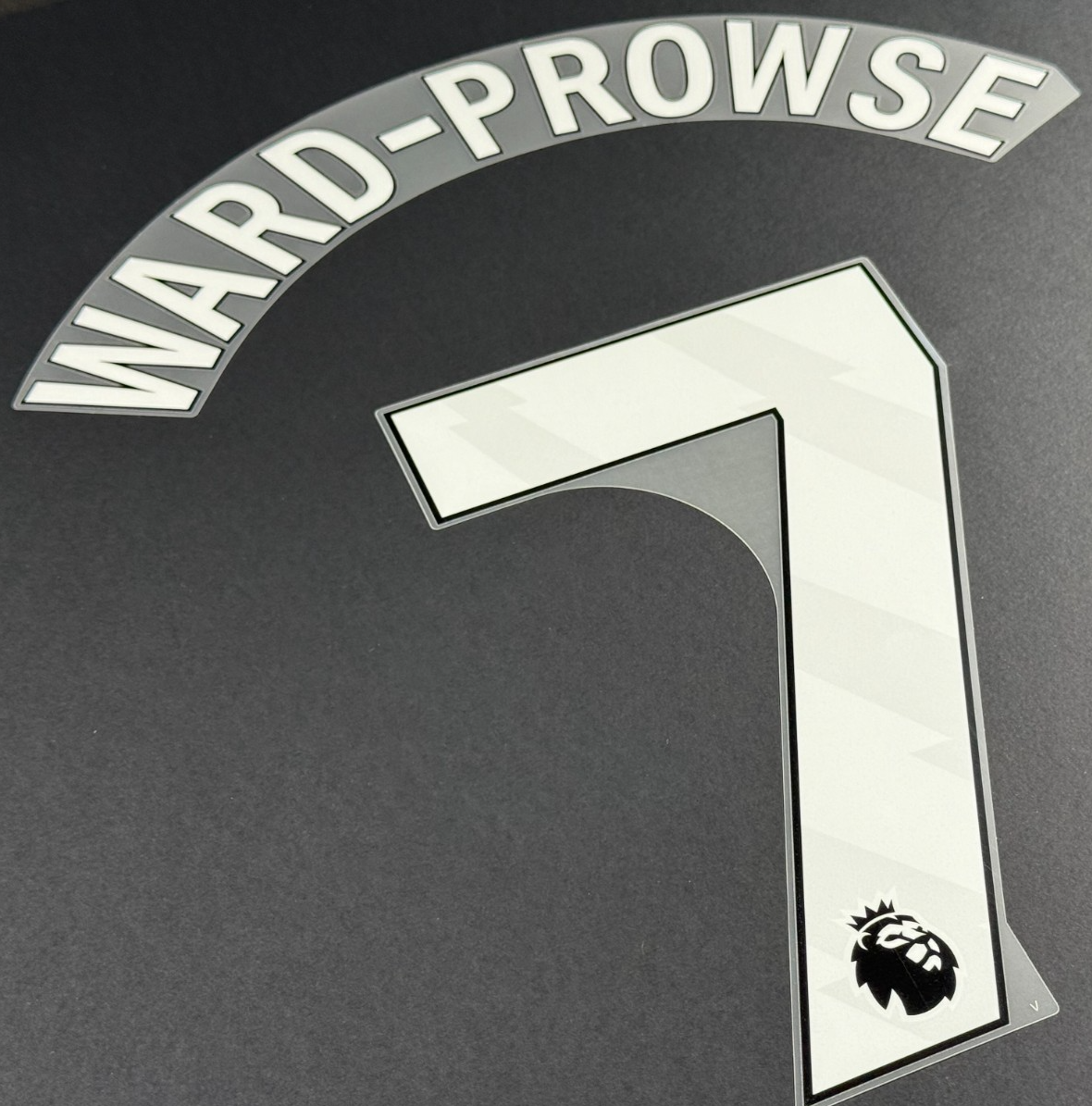 2023 2024 WEST HAM WARD PROWSE 7 OFFICIAL 3RD WHITE PLAYER SIZE NAMESET
