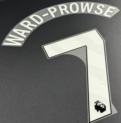 2023 2024 WEST HAM WARD PROWSE 7 OFFICIAL 3RD WHITE PLAYER SIZE NAMESET