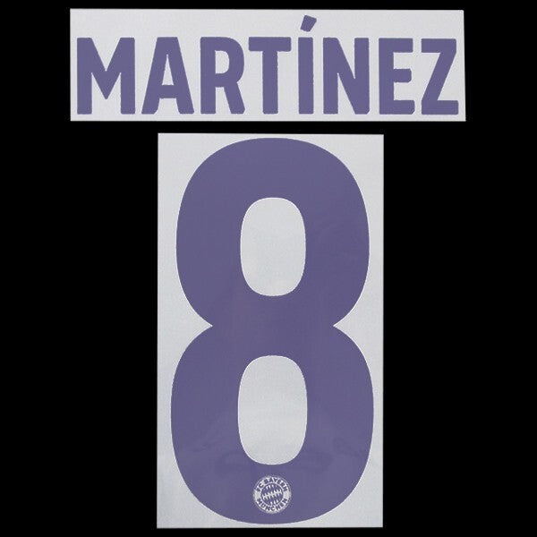 2018 2019 SPORTING ID MARTINEZ 8 BAYERN MUNICH AWAY BLUE PLAYER SIZE NAMESET