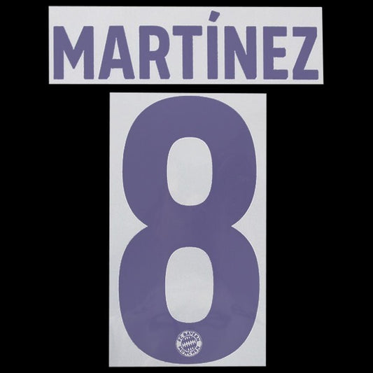 2018 2019 SPORTING ID MARTINEZ 8 BAYERN MUNICH AWAY BLUE PLAYER SIZE NAMESET