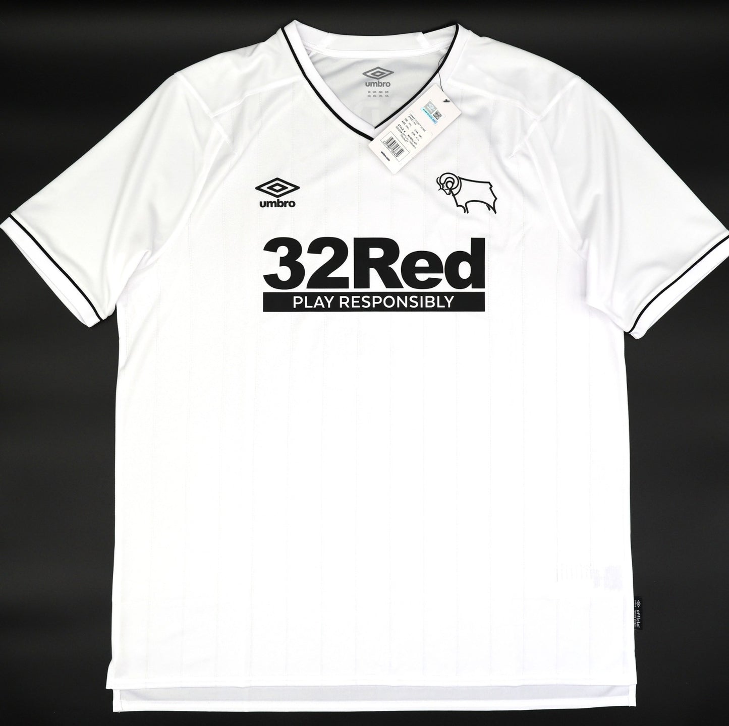 BNWT 2020 2021 DERBY HOME UMBRO FOOTBALL SHIRT WISDOM 2 MEN'S XXL
