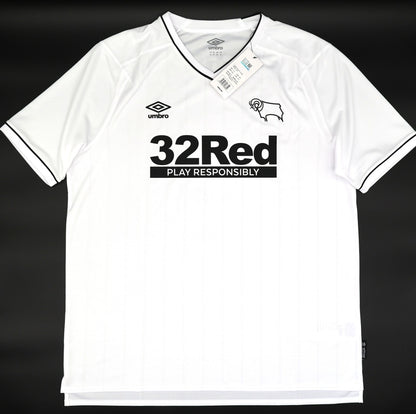 BNWT 2020 2021 DERBY HOME UMBRO FOOTBALL SHIRT WISDOM 2 MEN'S XXL