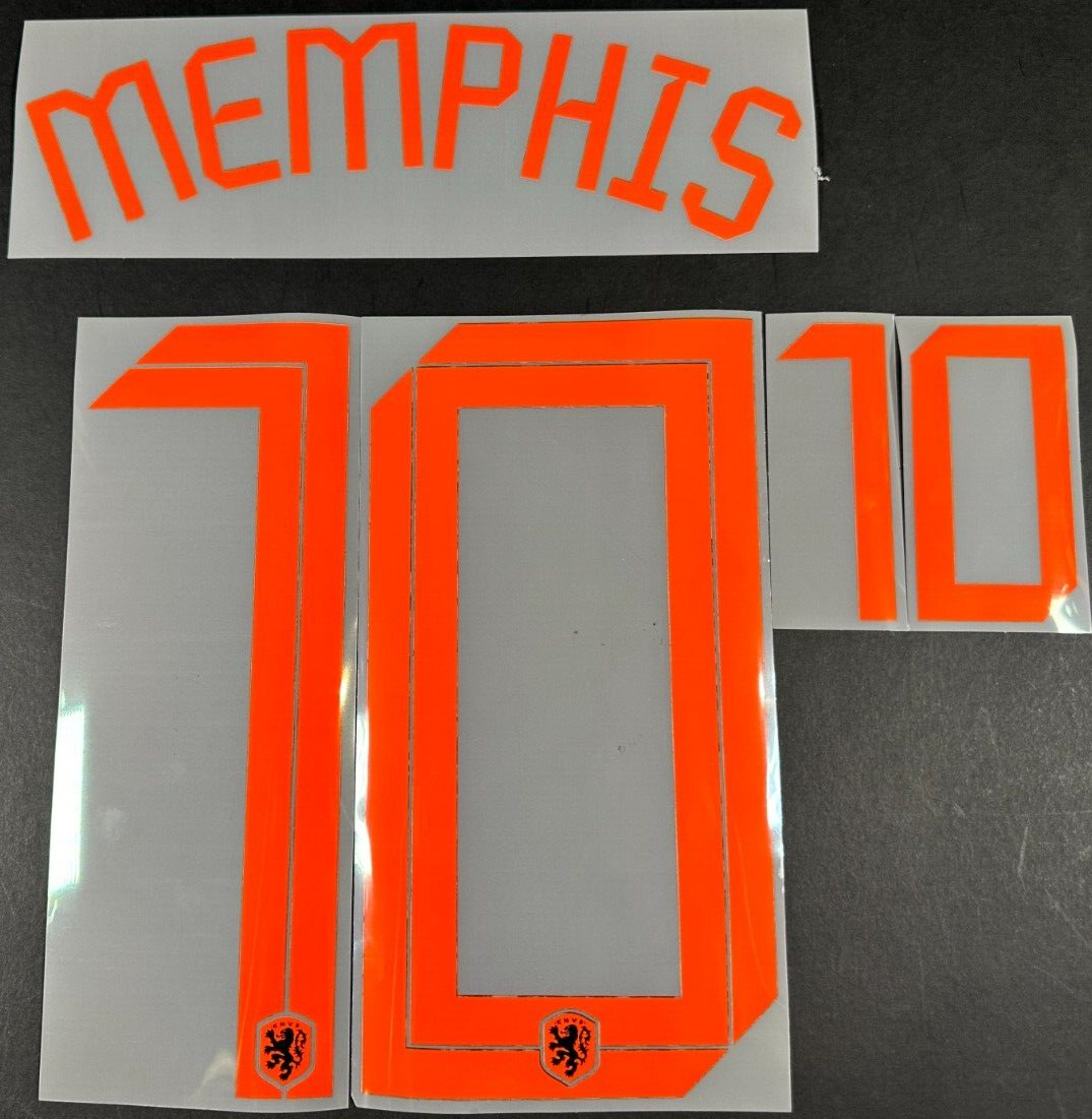 HOLLAND 2020 2021 OFFICIAL SPORTING ID MEMPHIS 10 AWAY PLAYER SIZE NAMESET