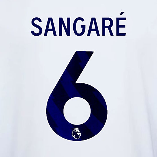 2023 2024 OFFICIAL NOTTINGHAM SANGARE 6 BLUE AWAY PLAYER SIZE NAMESET