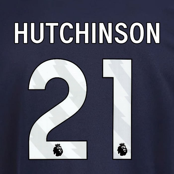2025 2026 OFFICIAL NOTTINGHAM HUTCHINSON 21 WHITE 3RD PLAYER SIZE NAMESET