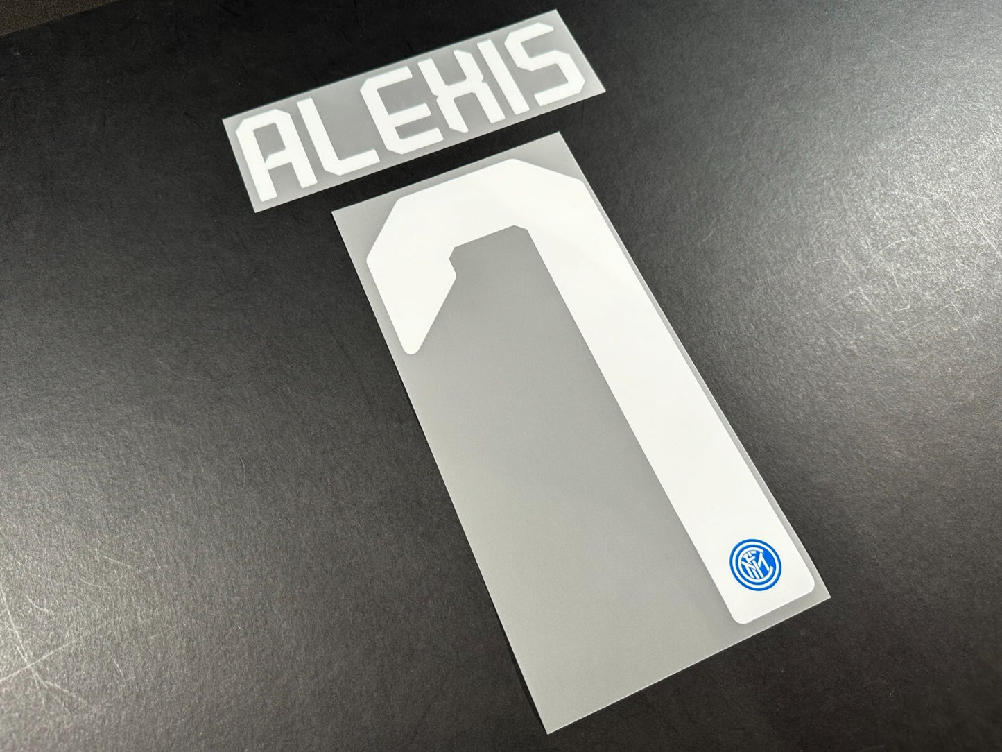 INTER MILAN 2019 2020 ALEXIS 7 OFFICIAL HOME WHITE PLAYER SIZE NAMESET