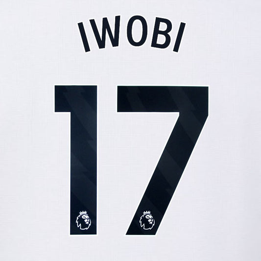 2024 2025 OFFICIAL FULHAM AVERY DENNISON IWOBI 17 HOME PLAYER SIZE NAMESET
