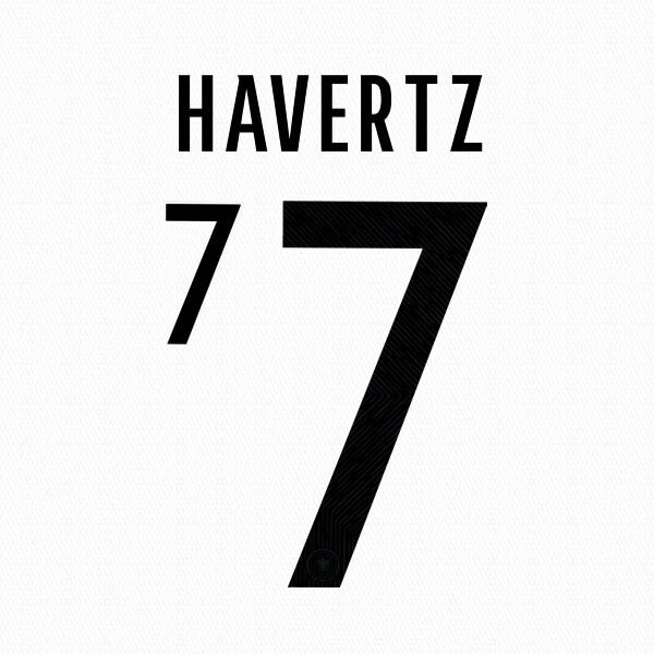 GERMANY 2020 - 2021 OFFICIAL HAVERTZ 7 HOME PLAYER SIZE NAME SET
