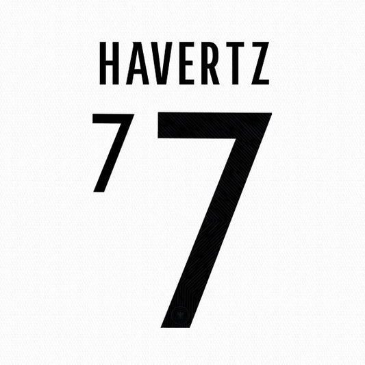 GERMANY 2020 - 2021 OFFICIAL HAVERTZ 7 HOME PLAYER SIZE NAME SET