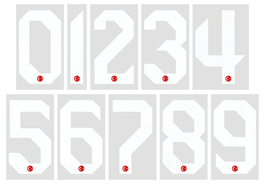 2020 2021 OFFICIAL TURKEY HOME WHITE PLAYER SIZE SHIRT NUMBERS SPORTIN ID