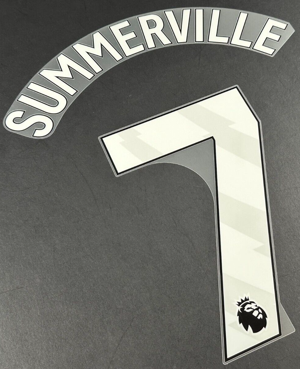 2024 2025 WEST HAM SUMMERVILLE 7 OFFICIAL WHITE PLAYER SIZE NAMESET