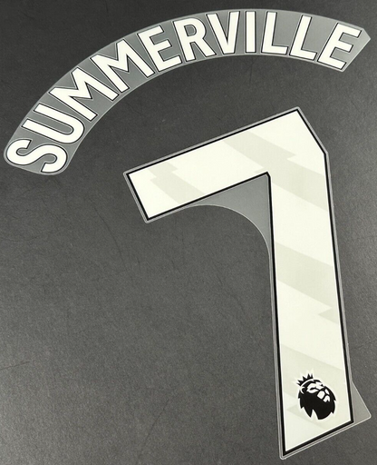 2024 2025 WEST HAM SUMMERVILLE 7 OFFICIAL WHITE PLAYER SIZE NAMESET