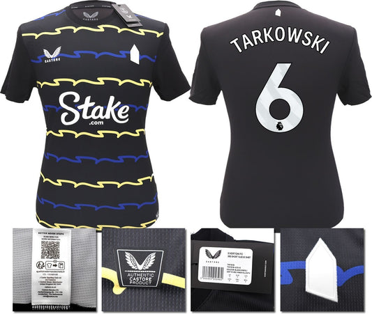 BNWT 2025/2026 EVERTON F.C. CASTORE 3RD SHIRT TARKOWSKI 6