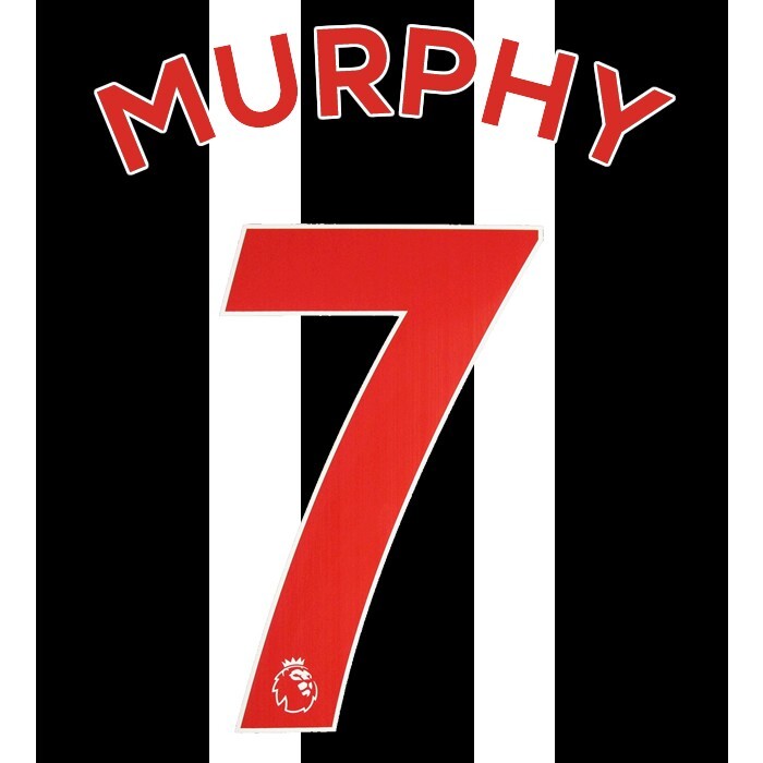 NEWCASTLE UNITED 19-23 MURPHY 7 OFFICIAL AVERY DENNISON RED PLAYER SIZE SET