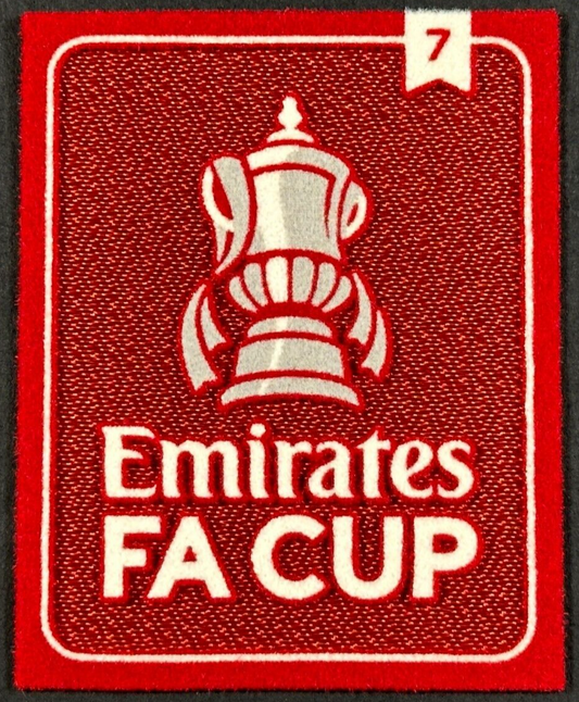 2025 OFFICIAL SPORTING ID EMIRATES FA CUP ASTON VILLA FC 7 X WINNERS PATCH