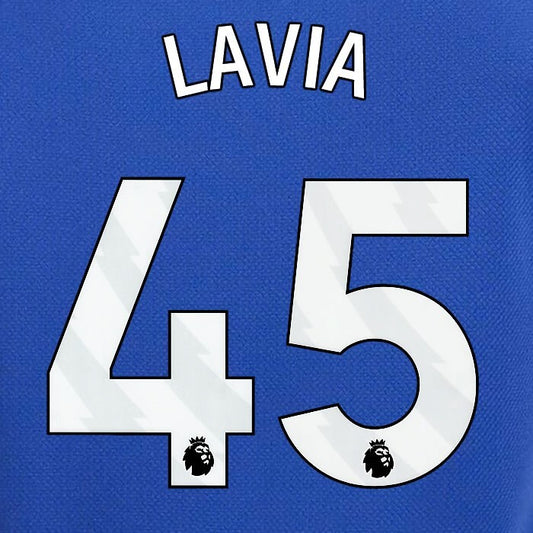 2023 2024 OFFICIAL CHELSEA LAVIA 45 WHITE HOME PLAYER SIZE NAMESET