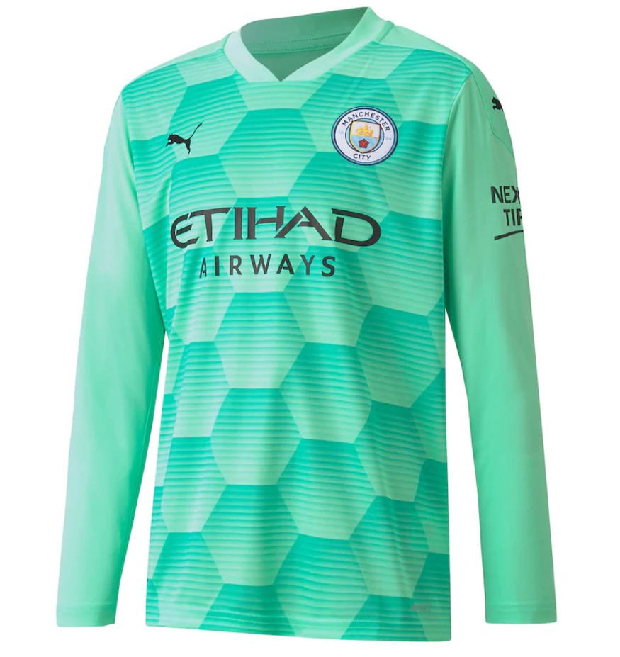 BNWT 2020 2021 MAN CITY PUMA AWAY GOALKEEPER FOOTBALL SHIRT MEN'S MEDIUM