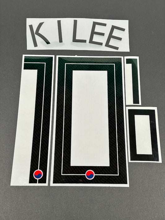 SOUTH KOREA 2020 2021 OFFICIAL SPORTING ID K I LEE 10 HOME PLAYER SIZE NAMESET