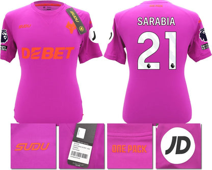 BNWT 2024/2025 WOLVES F.C. SUDU THIRD SHIRT SARABIA 21