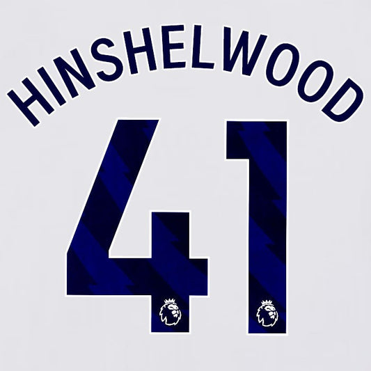 2023 2024 BRIGHTON HINSHELWOOD 41 OFFICIAL BLUE HOME PLAYER SIZE NAME SET
