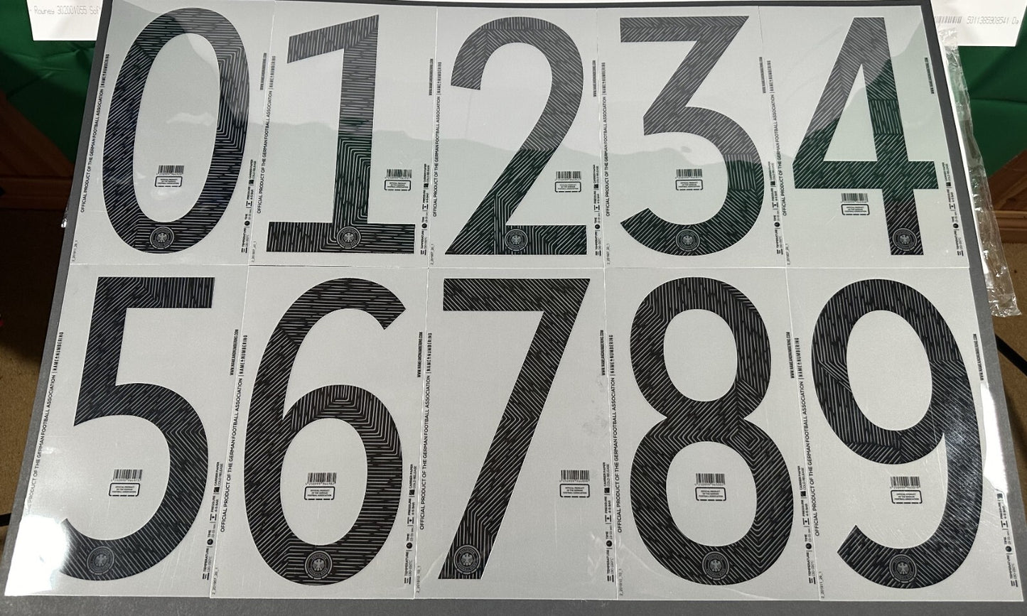 2020 2021 OFFICIAL NAME AND NUMBERING GERMANY HOME BLACK SHIRT NUMBERS