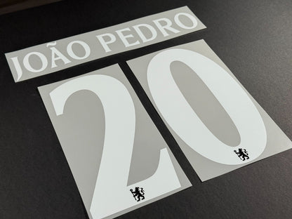 2025 2026 OFFICIAL CHELSEA JOAO PEDRO 20 3RD CUP PRINT PLAYER SIZE NAMESET