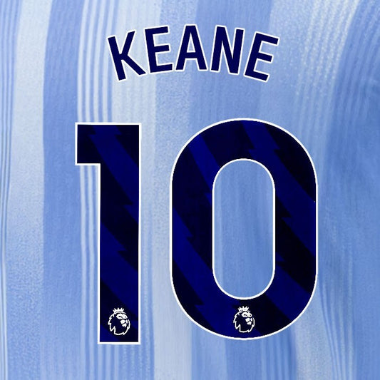 2024 2025 TOTTENHAM KEANE 10 BLUE AWAY PLAYER SIZE NAME SET
