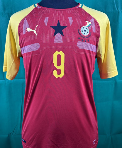 BRAND NEW PUMA GHANA 2018 2019 J. AYEW 9 HOME FOOTBALL SHIRT MEN'S MEDIUM