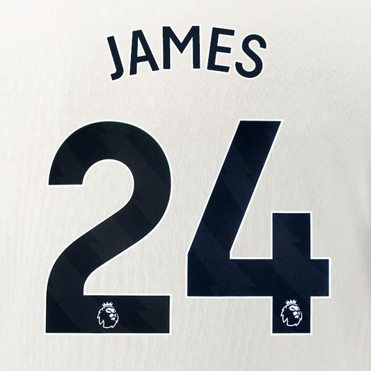 2025 2026 OFFICIAL CHELSEA JAMES 24 BLACK AWAY PLAYER SIZE NAMESET