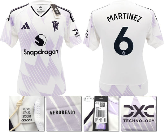 BNWT 25 26 MANCHESTER UNITED ADIDAS AWAY SHIRT MARTINEZ 6 + PATCHES