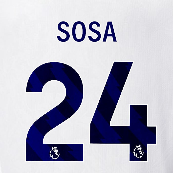 2025 2026 OFFICIAL CRYSTAL PALACE SOSA 24 BLUE AWAY PLAYER SIZE NAMESET