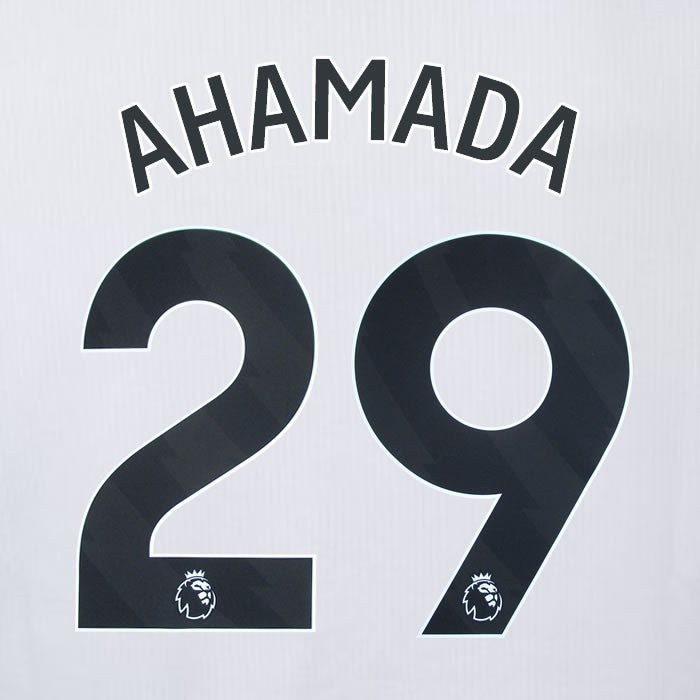 2023 2024 OFFICIAL CRYSTAL PALACE AHAMADA 29 BLACK AWAY PLAYER SIZE NAMESET