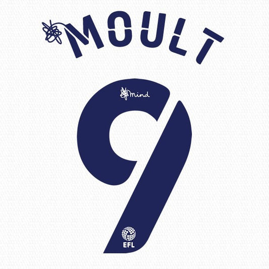 PRESTON 2020 2021 OFFICIAL MOULT 9 HOME PLAYER SIZE NAME SET