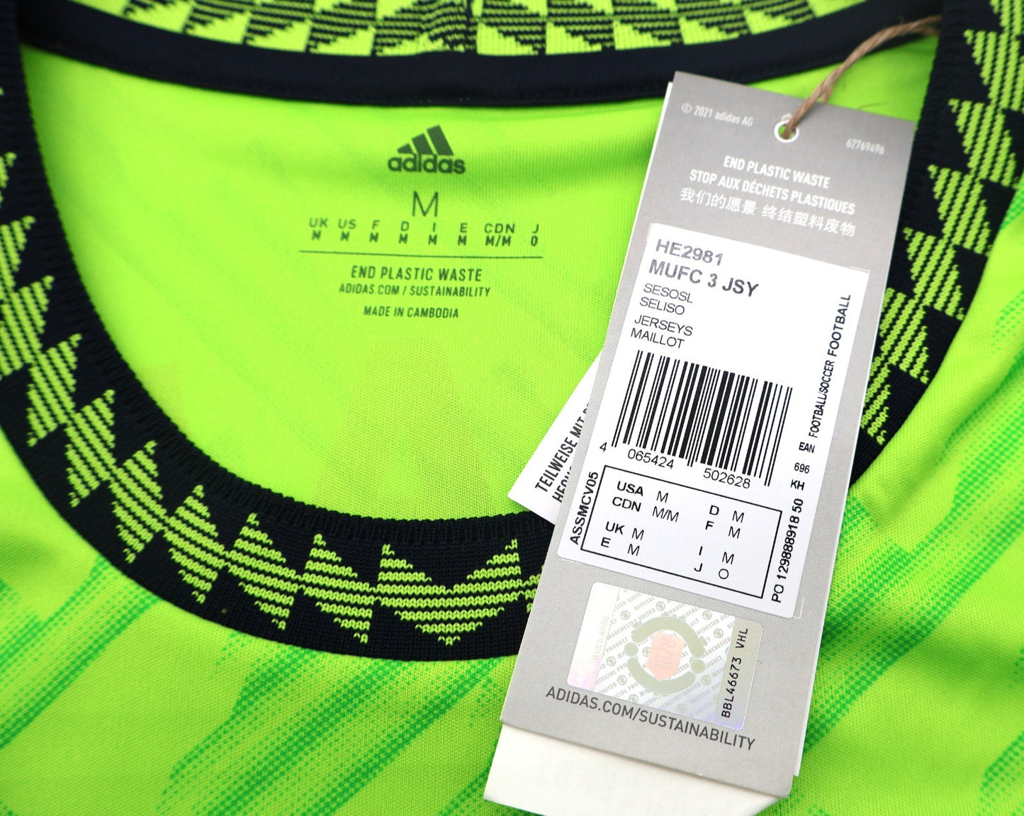 BNWT 2022 2023 MAN UTD ADIDAS THIRD SHIRT RONALDO 7 + PATCHES