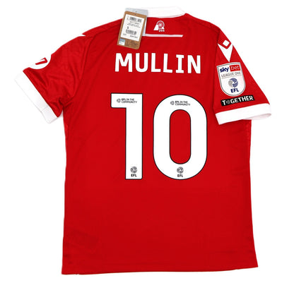 BNWT 2024 2025 WREXHAM A.F.C MACRON HOME SHIRT MULLIN 10 + PATCHES / SMALL